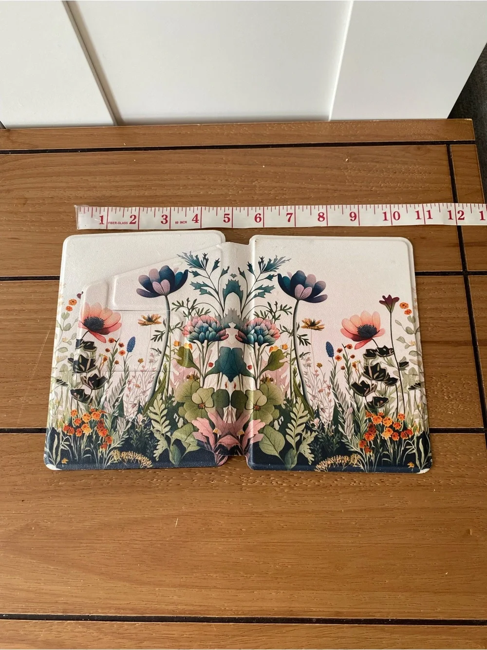 Floral Tablet Case with Stand Folio Cover for 7–8” Tablet or eReader Garden